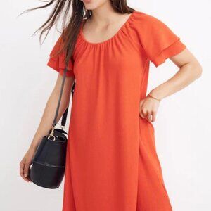 Madewell red dress, size xs, like new condition